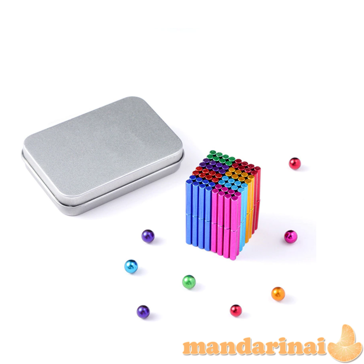 Net 76 dalių žaidimas-spalvotų magnetų rinkinys