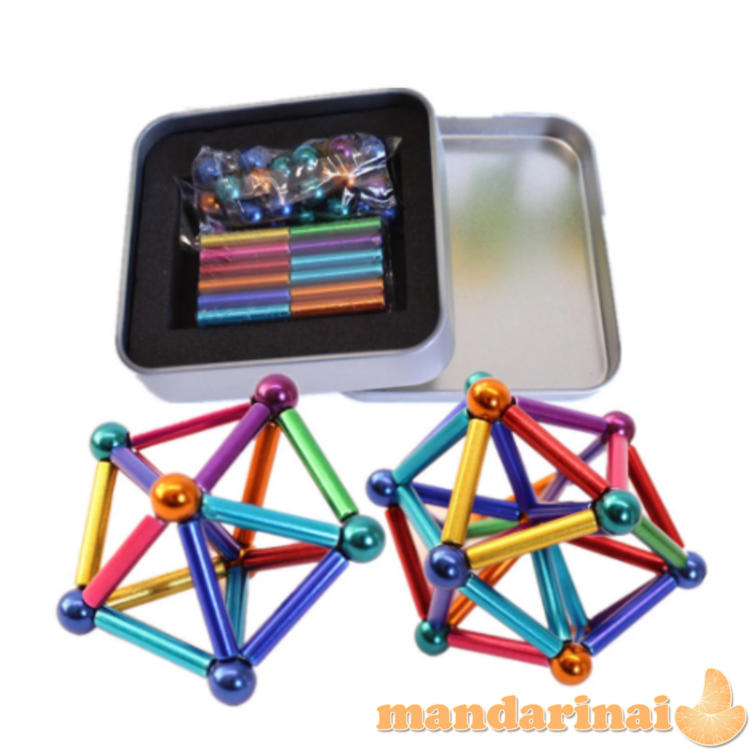 Net 76 dalių žaidimas-spalvotų magnetų rinkinys