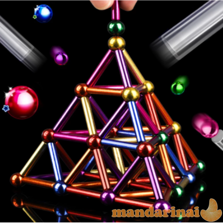 Net 76 dalių žaidimas-spalvotų magnetų rinkinys