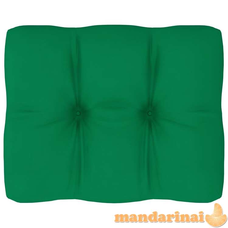 Pagalvė sofai iš palečių, žalios spalvos, 50x40x10cm