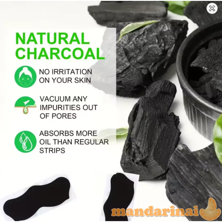 Unisex nosies gilaus valymo juostelės, inkštirų šalinimo kaukė, odos priežiūros juostelės 15 vnt 2