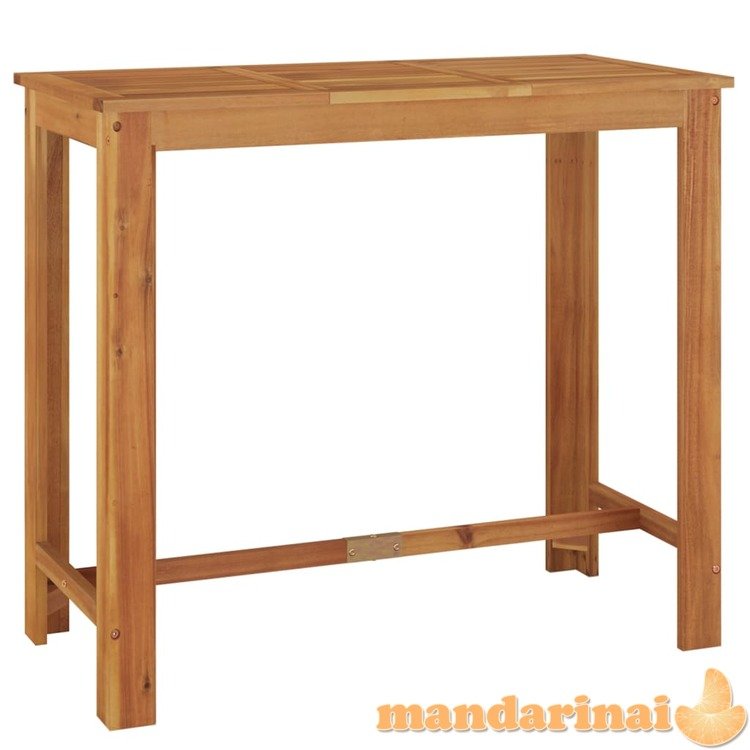 Sodo baro stalas, 120x60x105cm, akacijos medienos masyvas