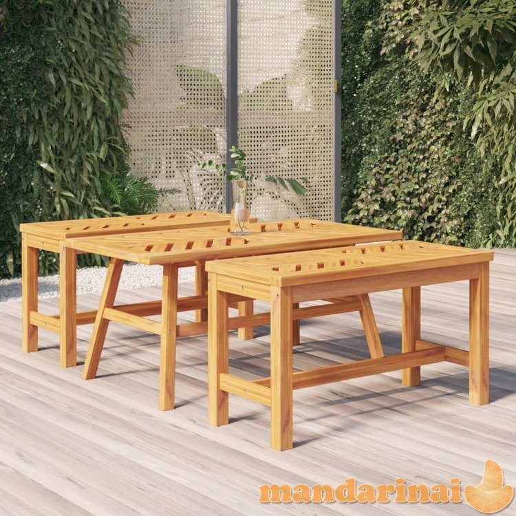 Kavos staliukas, 100x50x45cm, akacijos medienos masyvas