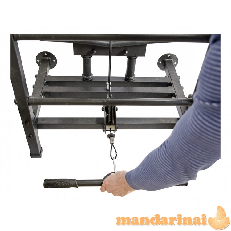 Sporto kompleksas-jėgos treniruoklis KRAFT SystemLight 3in1 FLEXTER juodas, 247x68,5cm 3