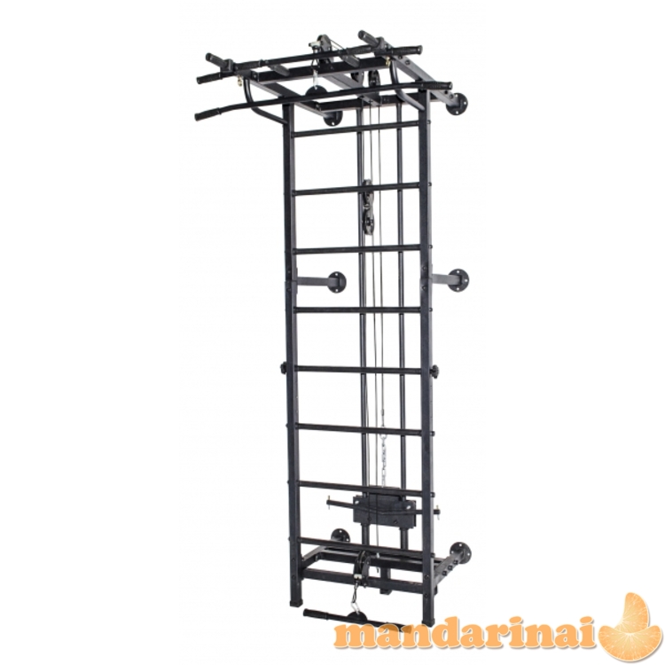 Sporto kompleksas-jėgos treniruoklis KRAFT SystemLight 3in1 FLEXTER juodas, 247x68,5cm 2