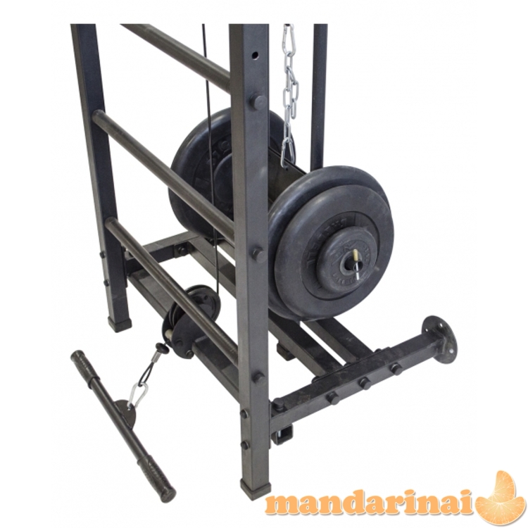 Sporto kompleksas-jėgos treniruoklis KRAFT SystemLight 3in1 FLEXTER juodas, 247x68,5cm 5