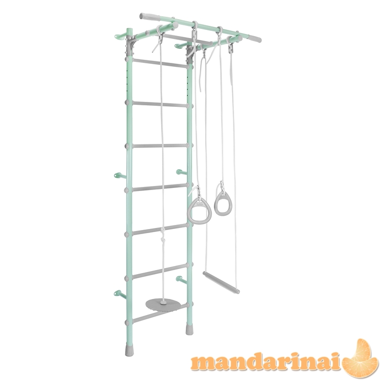 Sporto kompleksas (gimnastikos sienelė)  MAGIC mėtinė-pilka, 217x58cm