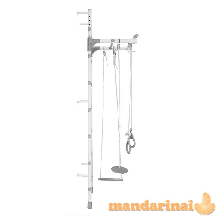 Sporto kompleksas (gimnastikos sienelė)  MAGIC mėtinė-pilka, 217x58cm