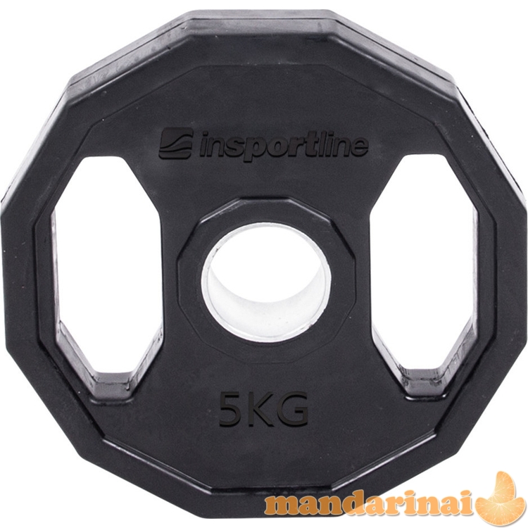 Guma dengta olimpinė svarmenų lėk&scaron;tė inSPORTline Ruberton 5 kg 50 mm