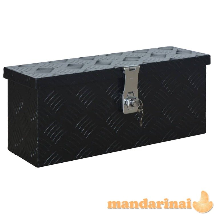 Aliuminio dėžė, juoda, 485x140x200 mm