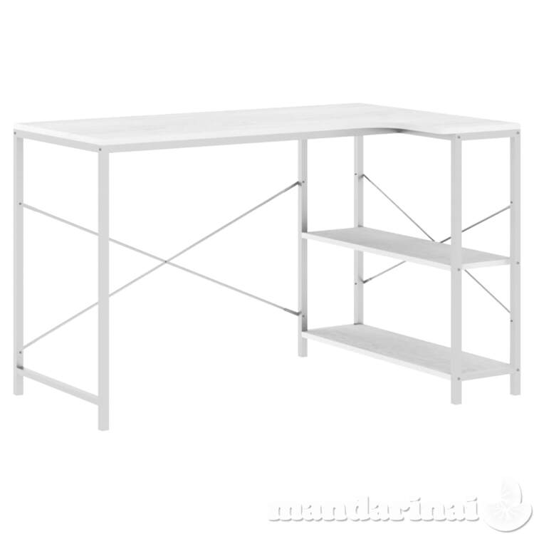 Kompiuterio stalas, baltos spalvos, 110x72x70cm, mdp