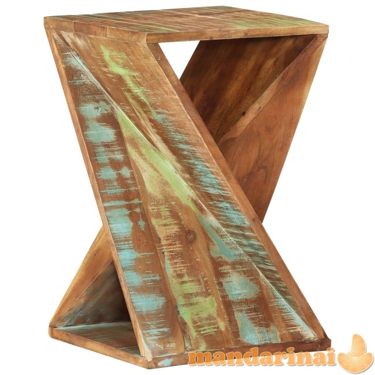 Šoninis staliukas, 35x35x55cm, perdirbtos medienos masyvas