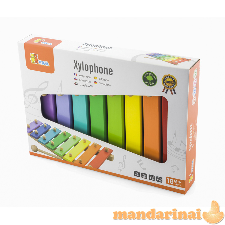  spalvingas metalofonas