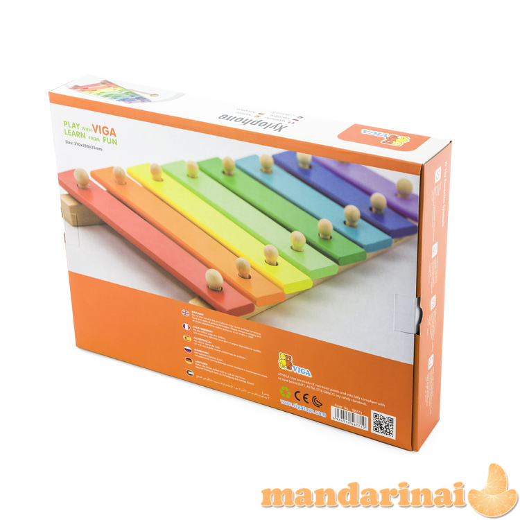  spalvingas metalofonas