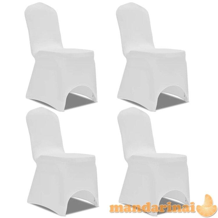 Tamprūs užvalkalai kėdėms, 4 vnt., baltos spalvos