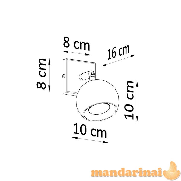 Sieninis šviestuvas Oculare balta 3