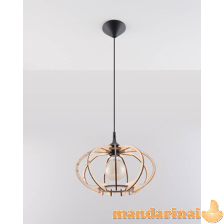 Pakabinama lemputė mandelino natūrali mediena