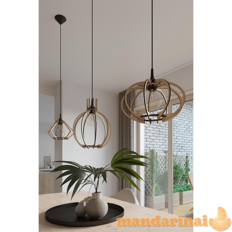 Pakabinama lemputė mandelino natūrali mediena