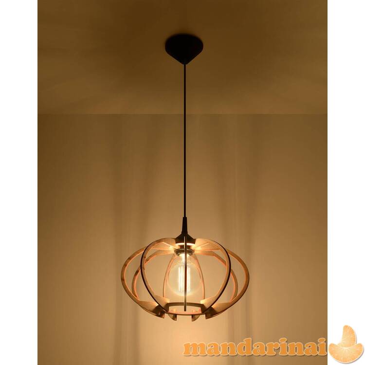 Pakabinama lemputė mandelino natūrali mediena