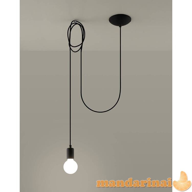 Pakabinama lempa Edisonas 1 juodas