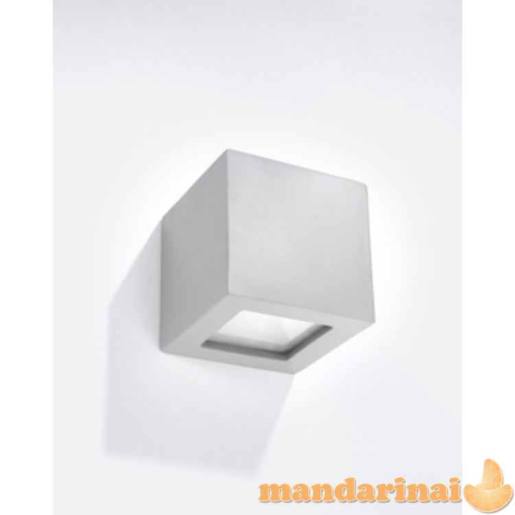 Sieninis šviestuvas keramika leo pilka 8