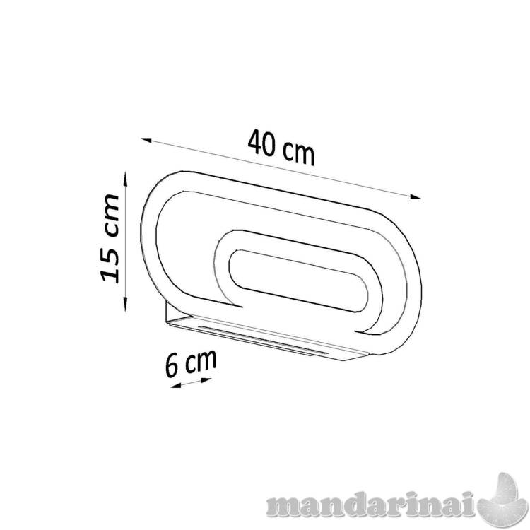 Sieninė lemputė Saccon balta