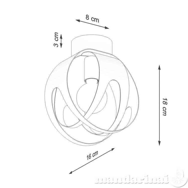 Šviestuvas rezultatas baltas 3