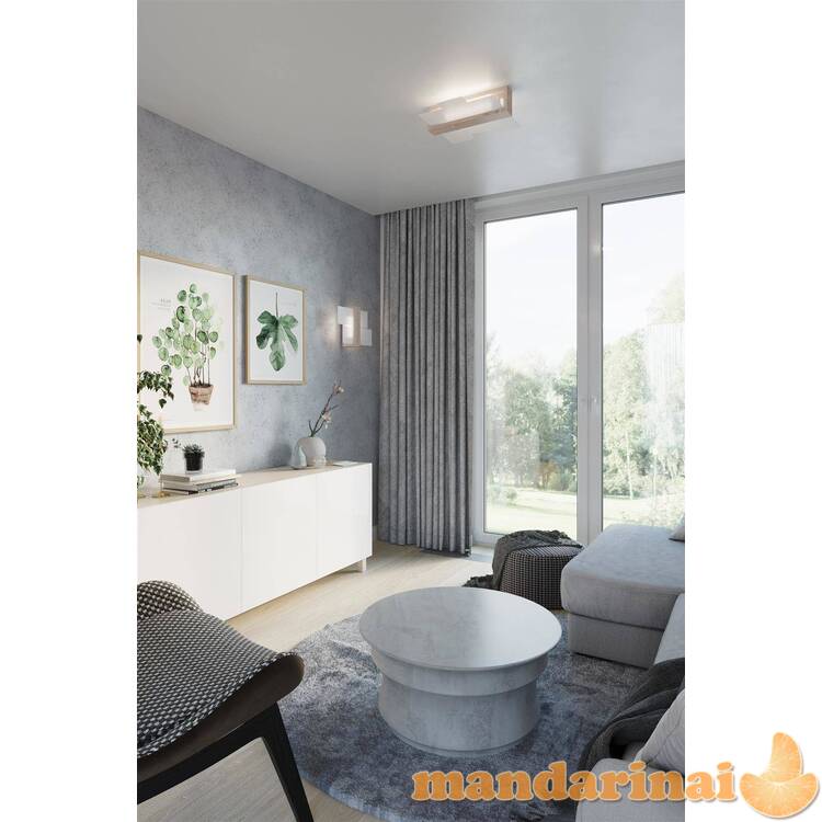 Lubinis šviestuvas fenikai 2 natūrali mediena