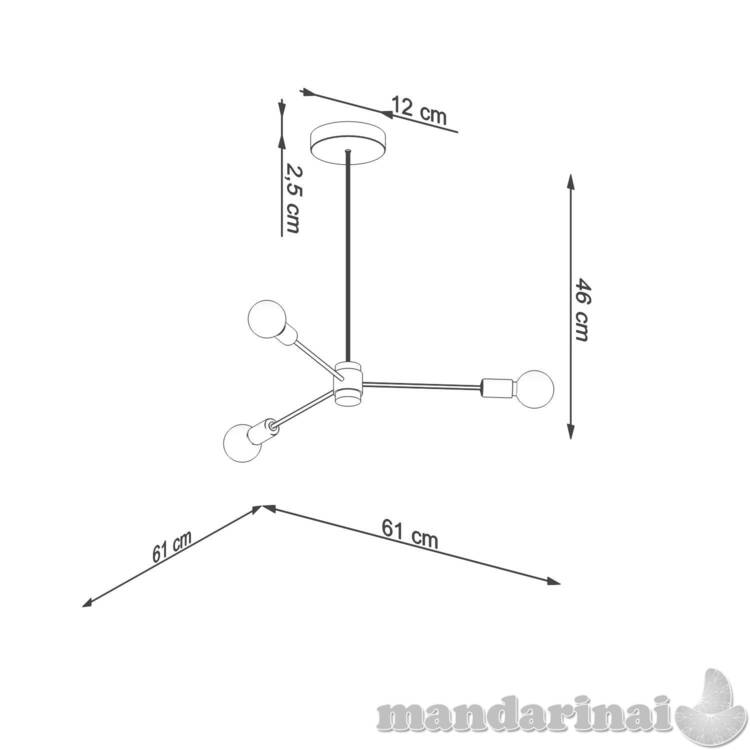 Liustra Lango 3 juodas 3