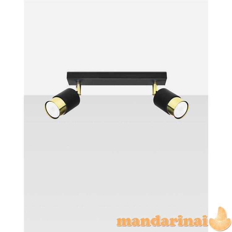 „Nero 2“ Lubinis šviestuvas 2 juoda/auksinė 1