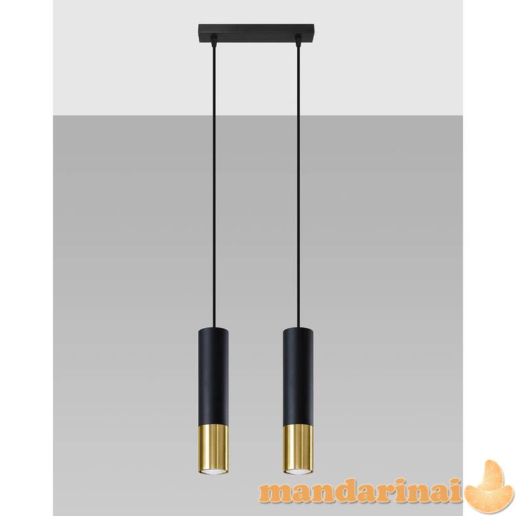 Pakabinama lemputė „Loopez 2“ juoda/auksinė 1