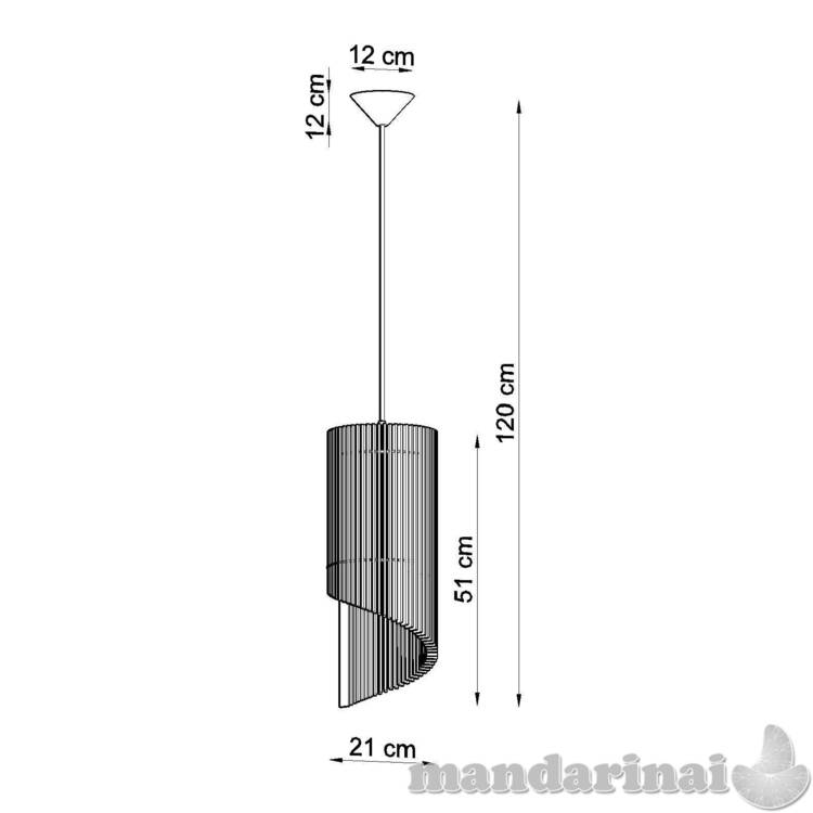 Pakabinama lempa Alexia Wood 3