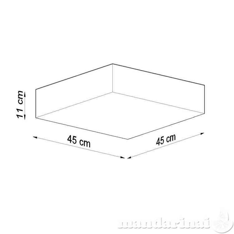 Lubinis šviestuvas horo 45 baltas 4