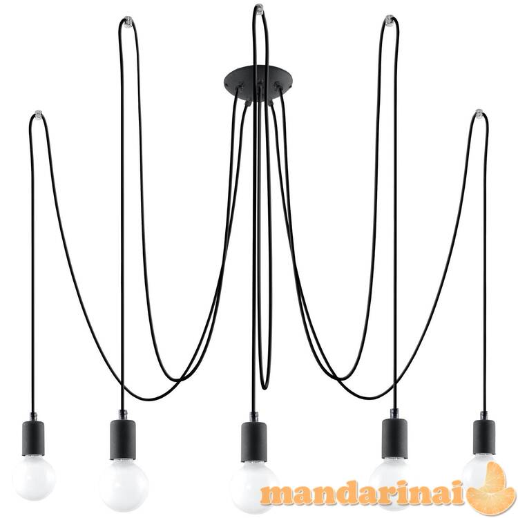 Liustra Edison 5 juodas