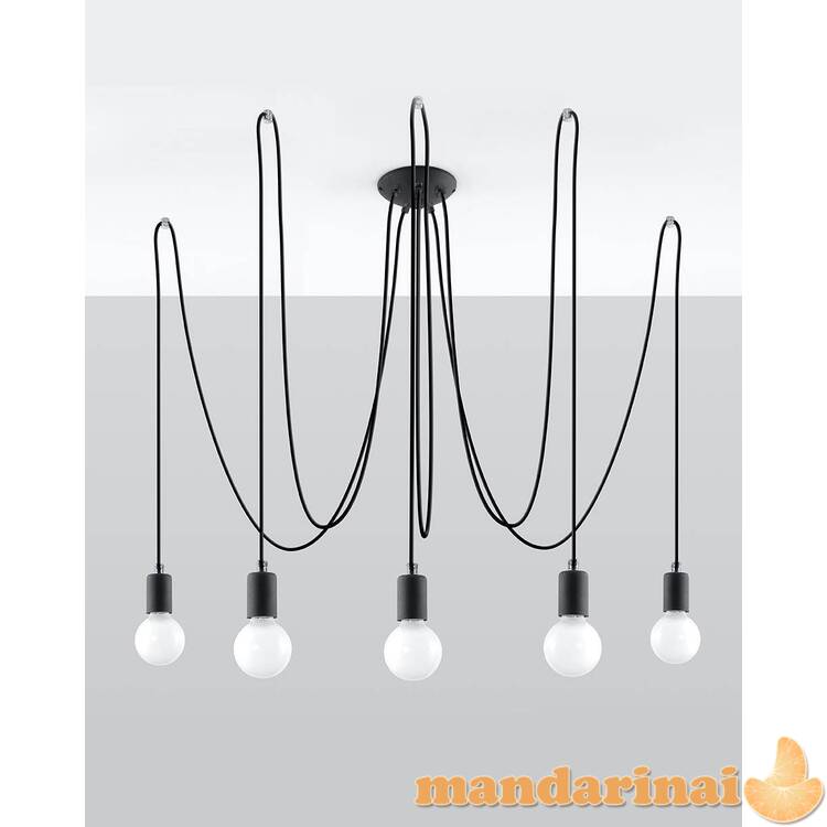 Liustra Edison 5 juodas