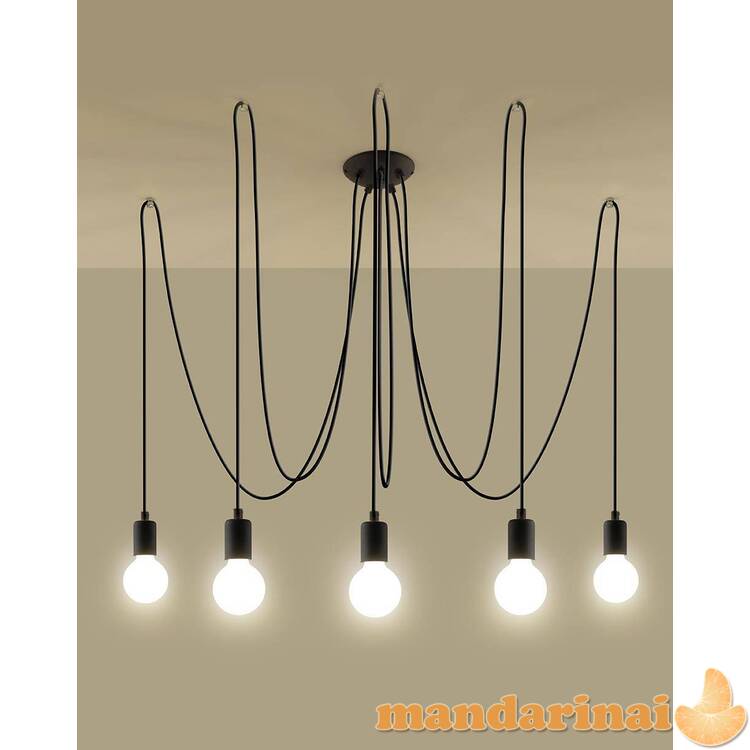Liustra Edison 5 juodas