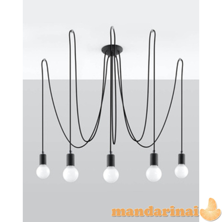 Liustra Edison 5 juodas