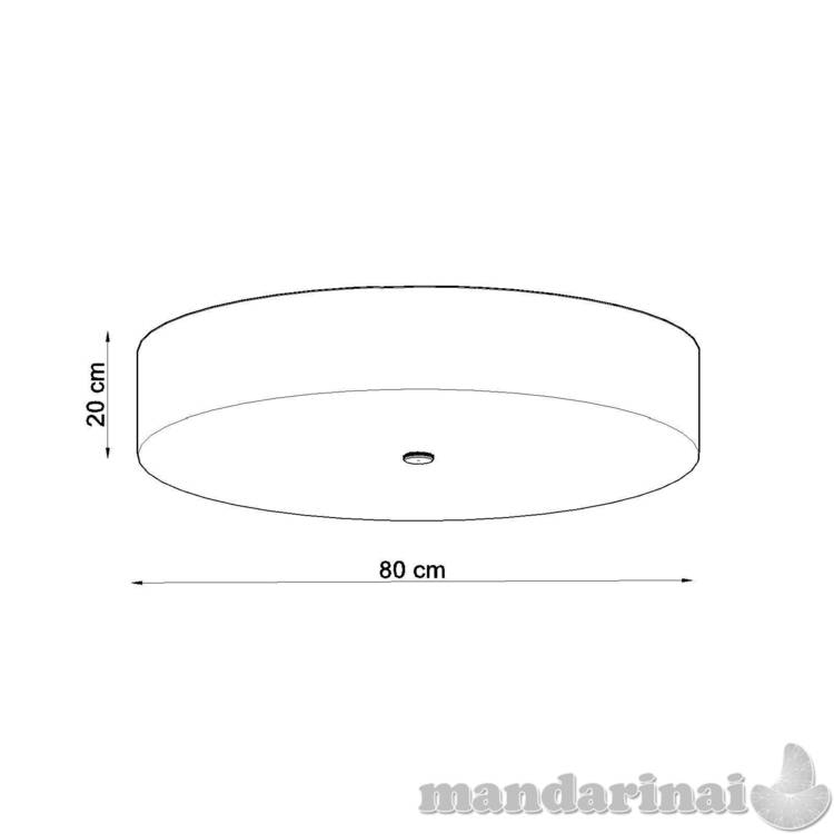 Lubinis šviestuvas SKALA 80 juoda