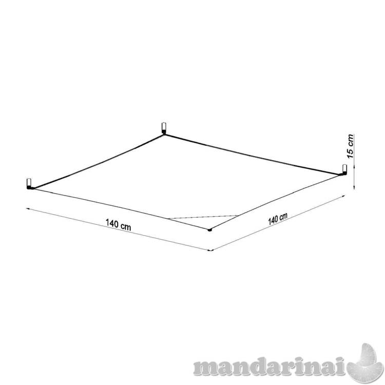 Lubinis šviestuvas luna 4 balta