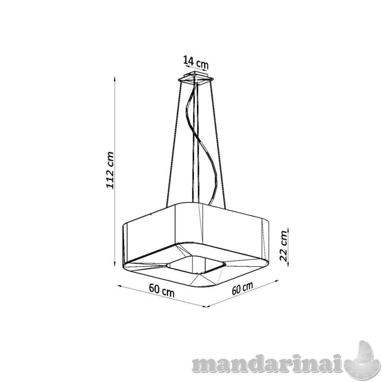 Lustra Urano 60 juodas