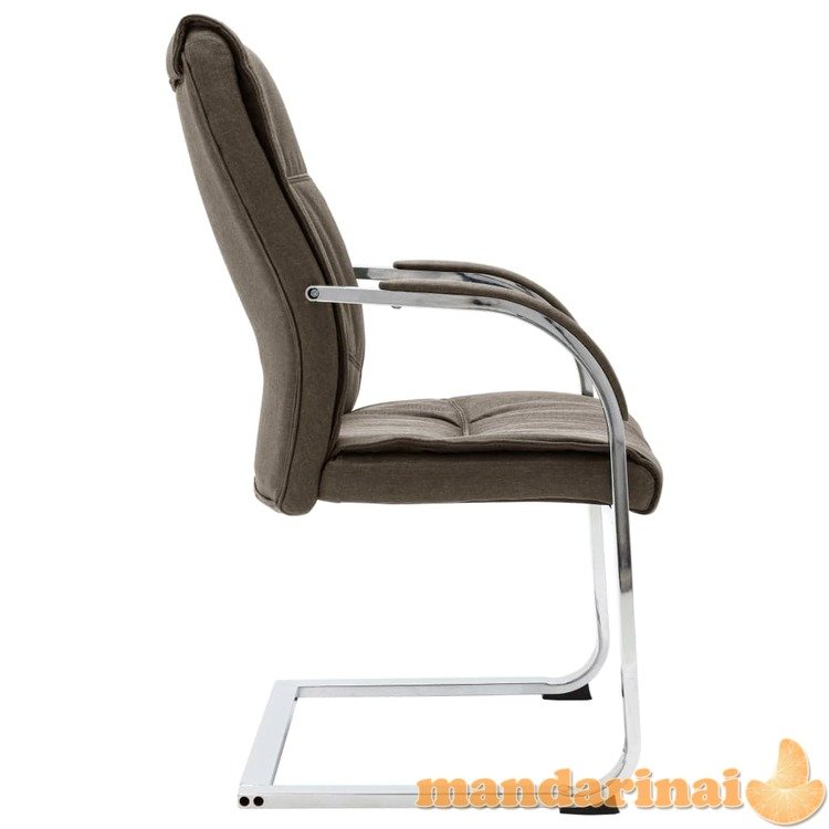 Gembinė biuro kėdė, taupe spalvos, audinys