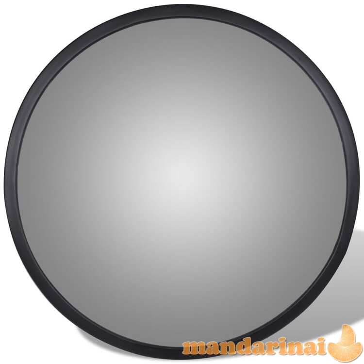 Sferinis apsauginis veidrodis patalpoms 30 cm, akrilas, juodas