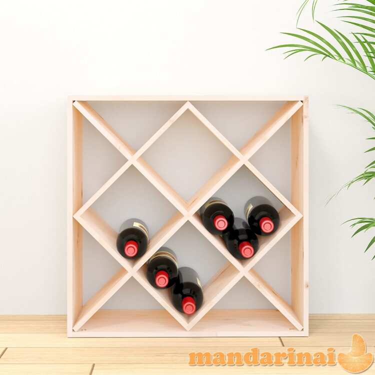 Vyno spintelė, 62x25x62cm, pušies medienos masyvas