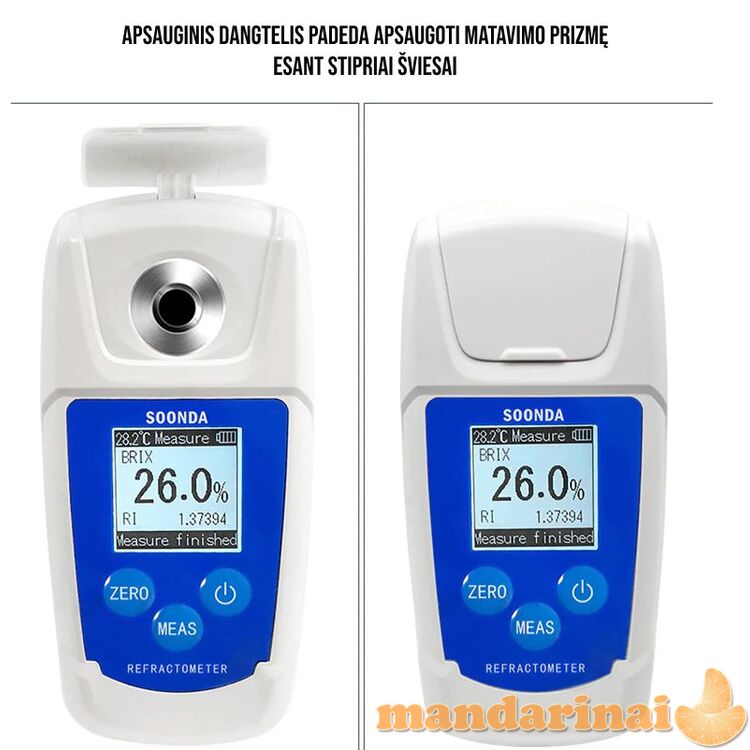 Skaitmeninis refraktometras cukringumui matuoti