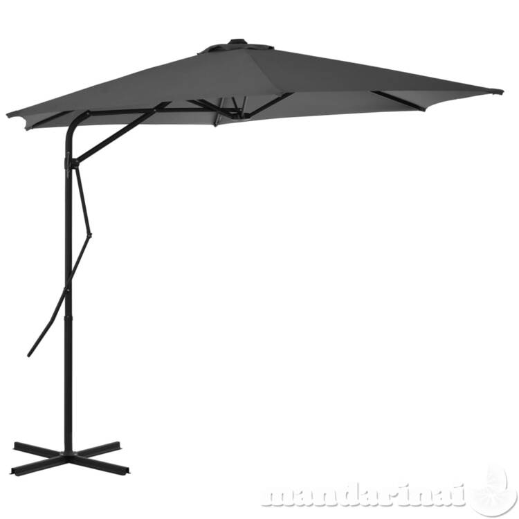 Lauko skėtis su plieniniu stulpu, antr. sp., 300 cm