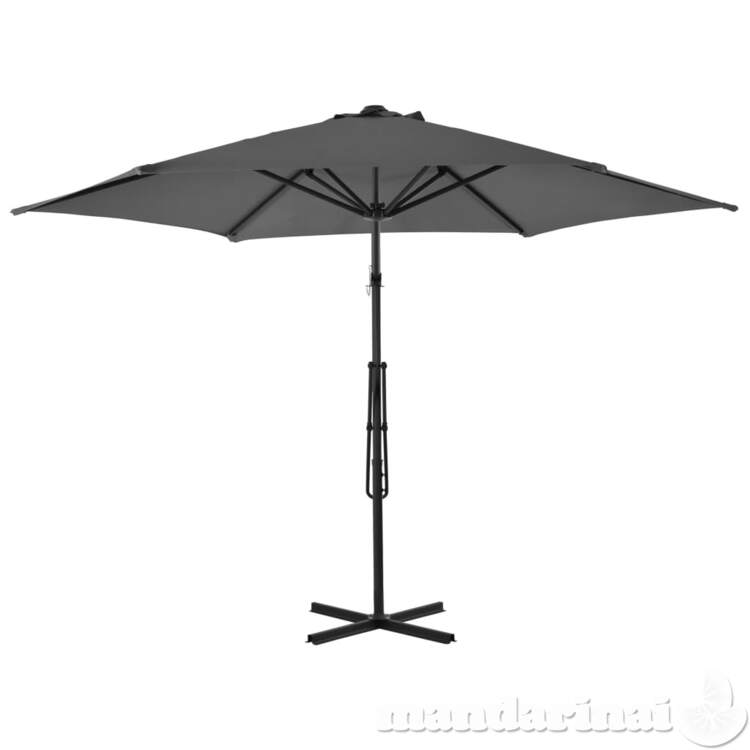 Lauko skėtis su plieniniu stulpu, antr. sp., 300 cm