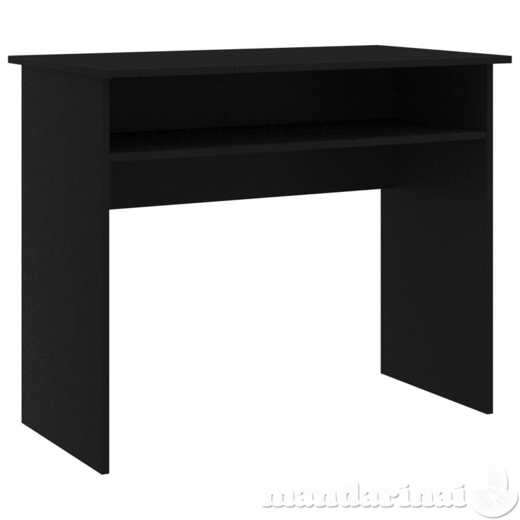 Rašomasis stalas, juodos spalvos, 90x50x74cm, mdp