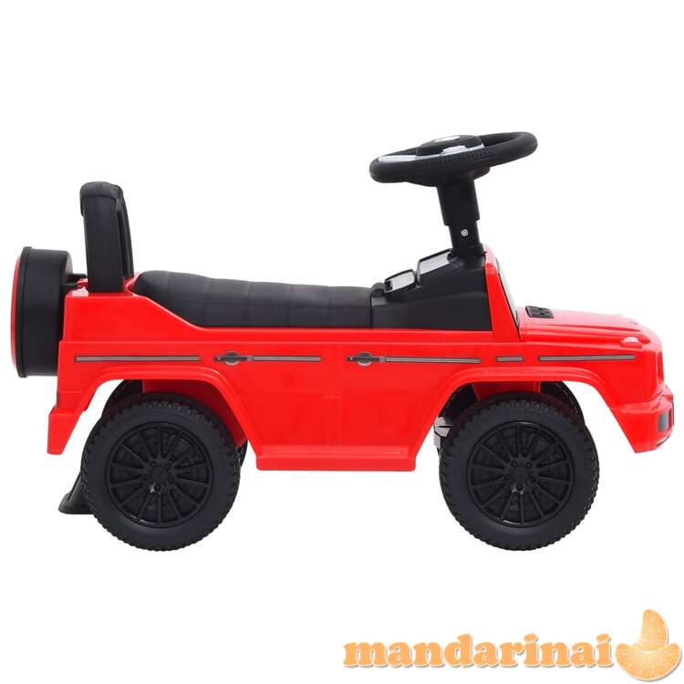 Paspiriamas vaikiškas automobilis mercedes-benz g63, raudonas
