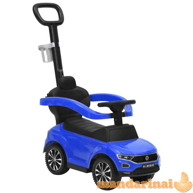 Paspiriamas vaikiškas automobilis volkswagen t-roc, mėlynas