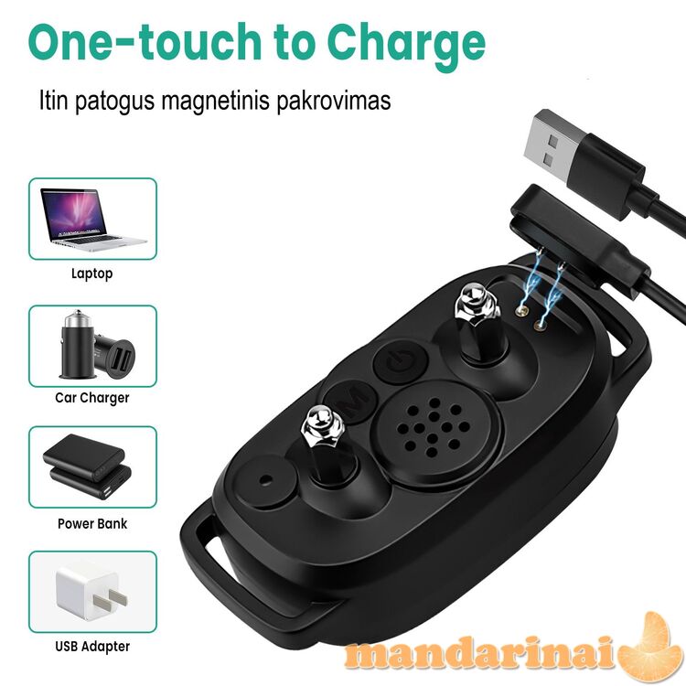 Modernus Anti-lojimo Antkaklis Šunims su LCD Ekranu